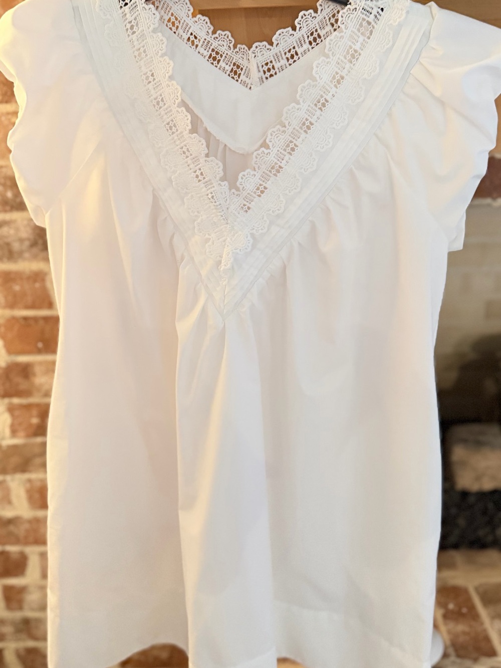 Amazon White Lace V-Neck Women's Dress